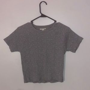 Gray American Eagle Baby Tee